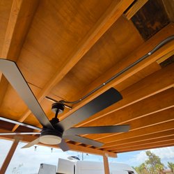 Patio fan installation