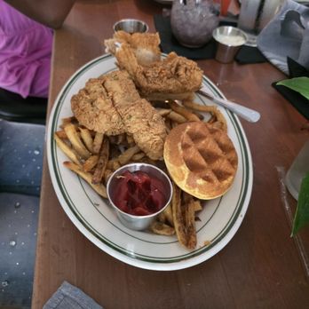 Taste Kitchen Bar - Catfish and waffles. - Breakfast & Brunch Near Me - Houston, Texas