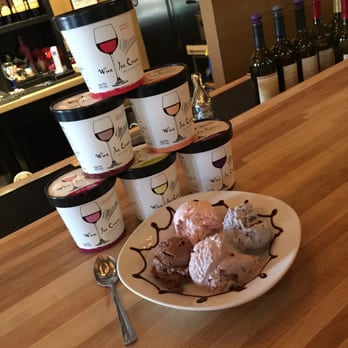Sloan & Williams Winery - Mercer's ice cream. It's made with wine!! - Wineries Near Me - Grapevine, Texas