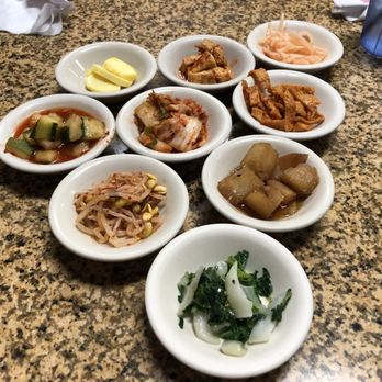 Korean Grill - Ban Chan (side dishes) - Korean Near Me - Austin, Texas Korean Grill - Ban Chan (side dishes) - Korean Near Me - Austin, Texas