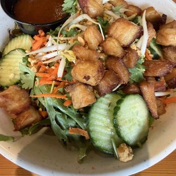 Three Tigers Brewing Company - Mai Chau Salad Bowl with Felipino Pork Belly - Vietnamese Near Me - Granville, Ohio Three Tigers Brewing Company - Mai Chau Salad Bowl with Felipino Pork Belly - Vietnamese Near Me - Granville, Ohio