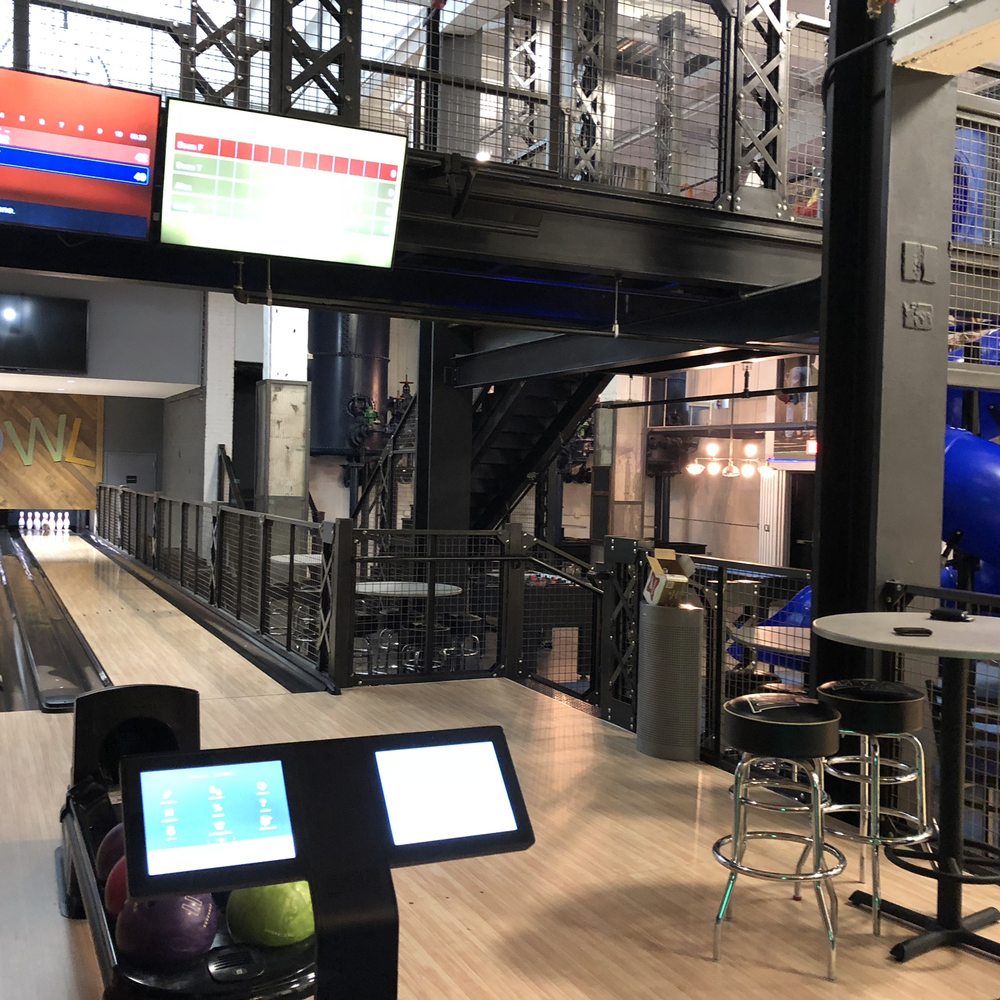 Kimpton Cardinal Hotel - Bowling lanes, slide, and rec area in basement - Hotels Near Me - Winston-Salem, North Carolina Kimpton Cardinal Hotel - Bowling lanes, slide, and rec area in basement - Hotels Near Me - Winston-Salem, North Carolina