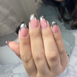 Manicures by Morgan - Hard Gel Fill + Chrome French $115