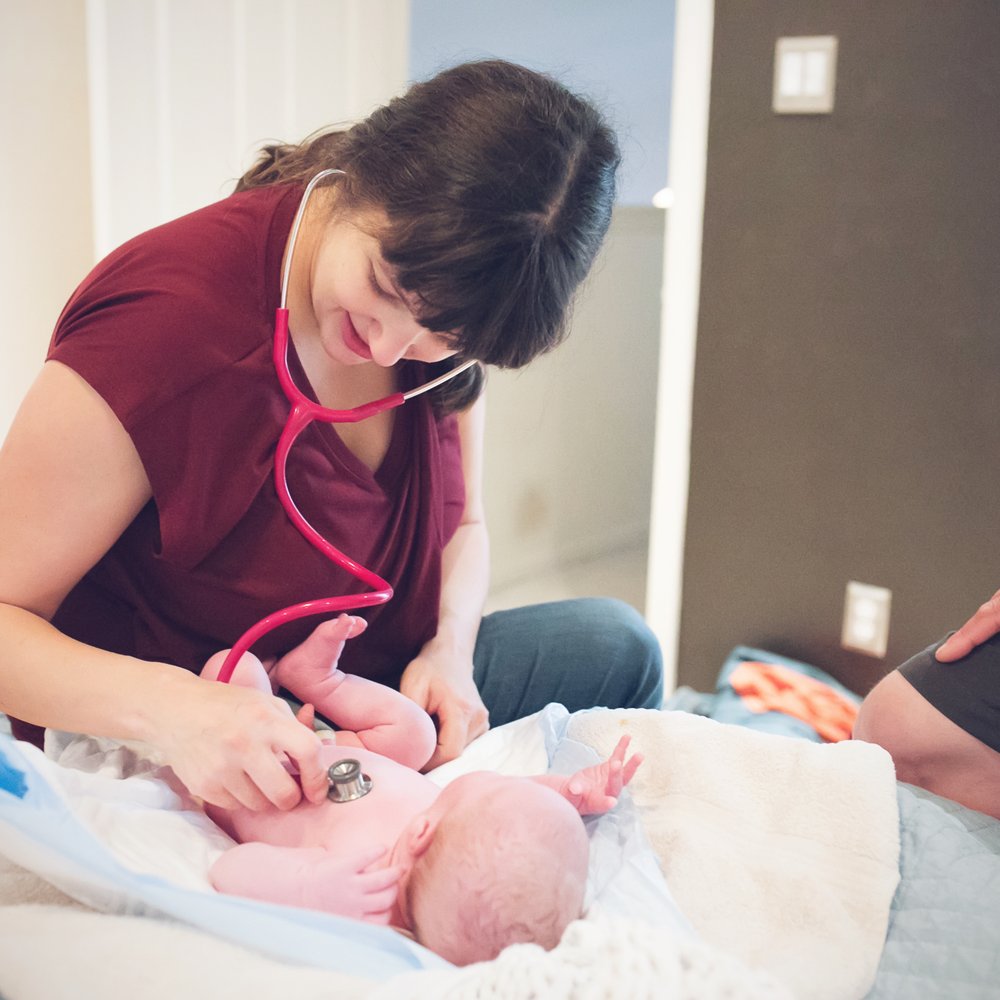 Barefoot Midwifery-Cori Lively - Postnatal baby care. You can tell she really enjoys this part! - Midwives Near Me - Dallas, Texas