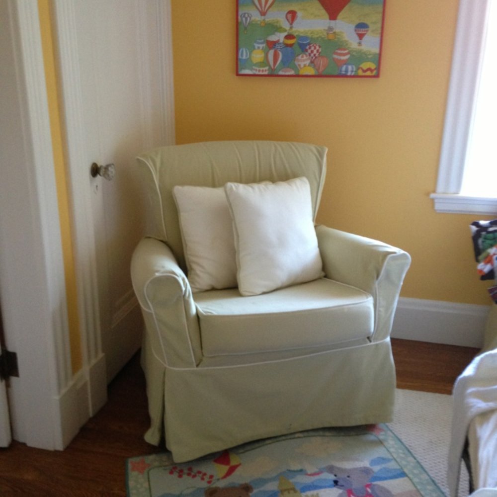 JC Upholstering - The glider that I lived in while I took care oh my babies. Thank you, Julio! - Furniture Reupholstery Near Me - Lynn, Massachusetts