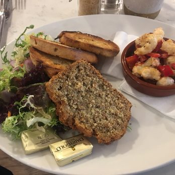 Fifty4 - Dublin Bay Prawns pil pil €11 exquisite with two different breads & tasty salad. - Seafood Near Me - Drogheda, LH