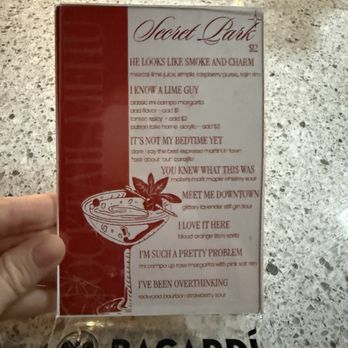 Secret Park - Menu - Cocktail Bars Near Me - Omaha, Nebraska Secret Park - Menu - Cocktail Bars Near Me - Omaha, Nebraska