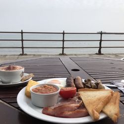 Brook Tea Room - Fisherman breakfast on the seafront.