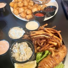 Smash burger and fish & chips Smash burger and fish & chips