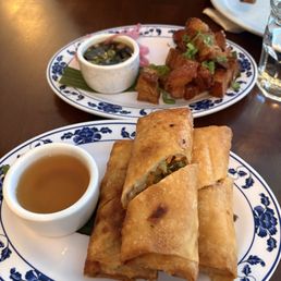 Veggie Lumpia and Lechon Kawali Veggie Lumpia and Lechon Kawali