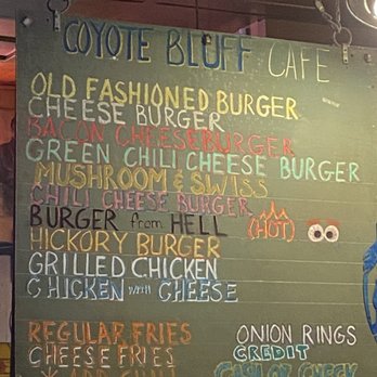 Coyote Bluff Cafe - Specials - Burgers Near Me - Amarillo, Texas Coyote Bluff Cafe - Specials - Burgers Near Me - Amarillo, Texas