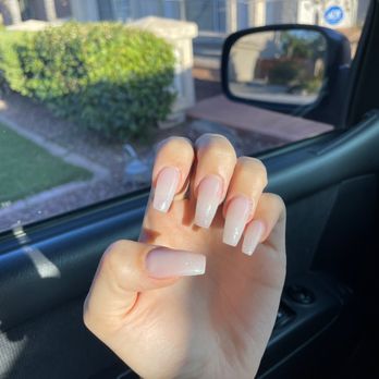 Kelly's Nails & Spa - ombré glitter full set - Nail Salons Near Me - Gilbert, Arizona