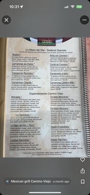 Menu photo 8 Mexican Grill Camino Viejo Servierville, TN Menu photo 8 Mexican Grill Camino Viejo Servierville, TN