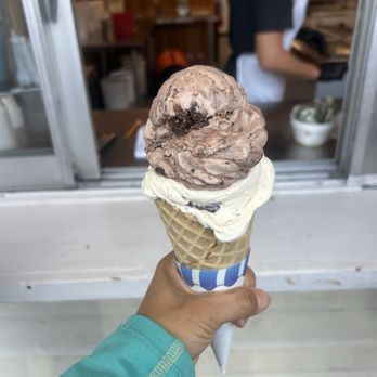Lago's Ice Cream - Large size cone with 2 flavors - Ice Cream & Frozen Yogurt Near Me - Rye, New Hampshire Lago's Ice Cream - Large size cone with 2 flavors - Ice Cream & Frozen Yogurt Near Me - Rye, New Hampshire