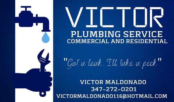 Victor Plumbing Service Logo