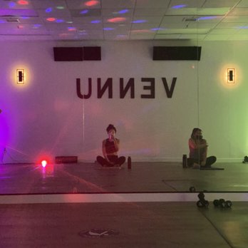 VENNU Yoga & Pilates Studio - Inside the yoga room. It was a night club theme this night. - Yoga Near Me - Millbrae, California VENNU Yoga & Pilates Studio - Inside the yoga room. It was a night club theme this night. - Yoga Near Me - Millbrae, California