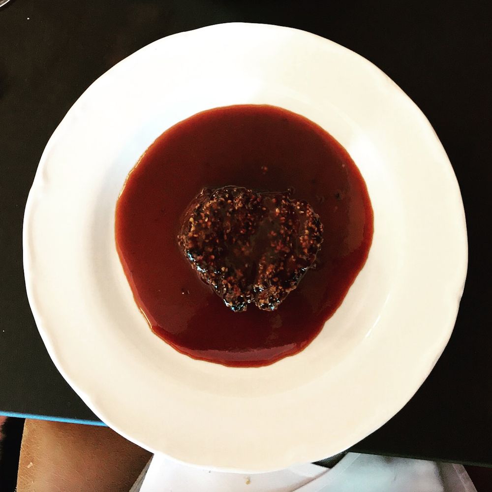 Otis Dining Hall - OTIS pepper steak, 200g prime fillet, silkwood brandy jus, side of french fries - Modern Australian Near Me - Kingston, ACT