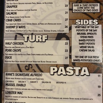 Kane’s Cattle - Surf and Turf, Pasta and Sides Menu - Steakhouses Near Me - Crystal River, Florida Kane’s Cattle - Surf and Turf, Pasta and Sides Menu - Steakhouses Near Me - Crystal River, Florida