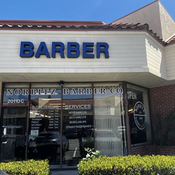 Norbitz Barber Co - Outside sign & front entrance - Barbers Near Me - Cerritos, California