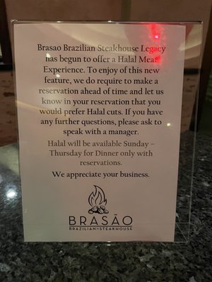 Menu photo 4 Brasão Brazilian Steakhouse Plano, TX