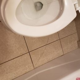 Cheap seat and broken tiles. Cheap seat and broken tiles.