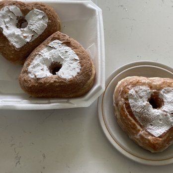 Papa Yun's Donuts - Glazed Cronut on the right and Cinnamon sugar on the left - Donuts Near Me - Fort Worth, Texas Papa Yun's Donuts - Glazed Cronut on the right and Cinnamon sugar on the left - Donuts Near Me - Fort Worth, Texas