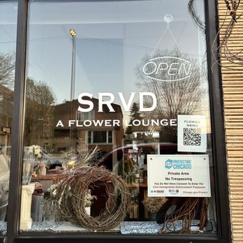 SRVD Floral Lounge - Outside - Florists Near Me - Chicago, Illinois SRVD Floral Lounge - Outside - Florists Near Me - Chicago, Illinois