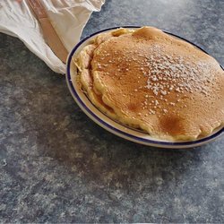Galvan's Restaurants - Small stack of pancakes came with frittata