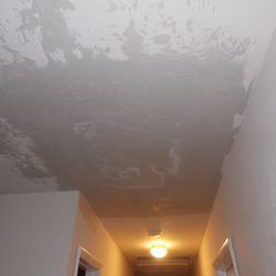 Dodson Drywall - Hallway Ceiling patch in progress