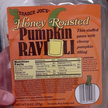 Trader Joe's - Seasonal during October pumpkin ravioli - Grocery Near Me - Denver, Colorado