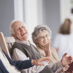 CareWorks - Senior laughing is a sight to cherish