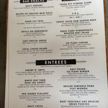 The Ice Plant - The menu - Cocktail Bars Near Me - St. Augustine, Florida The Ice Plant - The menu - Cocktail Bars Near Me - St. Augustine, Florida