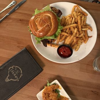 The Edison - Filament chicken sandwich and lightbulb shrimp - Steakhouses Near Me - Tallahassee, Florida The Edison - Filament chicken sandwich and lightbulb shrimp - Steakhouses Near Me - Tallahassee, Florida