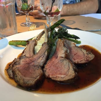 Humboldt Bay Bistro - That's how a PERFECTLY cooked rack of lamb looks (and tastes). Yummy! - New American Near Me - Eureka, California