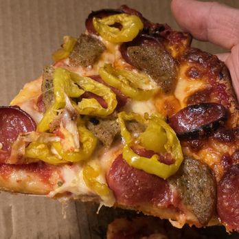 Joey's Pizza Depew - Small (12", 8 Slice) Cheese, Pep, Meatball, & Banana Pepper Pizza (cut into 6 slices & cooked extra crispy on the bottom) - Pizza Near Me - Depew, New York Joey's Pizza Depew - Small (12", 8 Slice) Cheese, Pep, Meatball, & Banana Pepper Pizza (cut into 6 slices & cooked extra crispy on the bottom) - Pizza Near Me - Depew, New York
