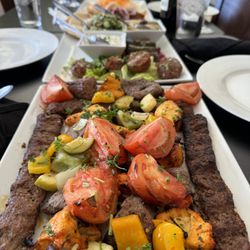 Saffron Mediterranean Cuisine - Saffron Combo Platter Three Meat