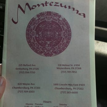 Montezuma Mexican Restaurant - Mexican Near Me - Gettysburg, Pennsylvania Montezuma Mexican Restaurant - Mexican Near Me - Gettysburg, Pennsylvania
