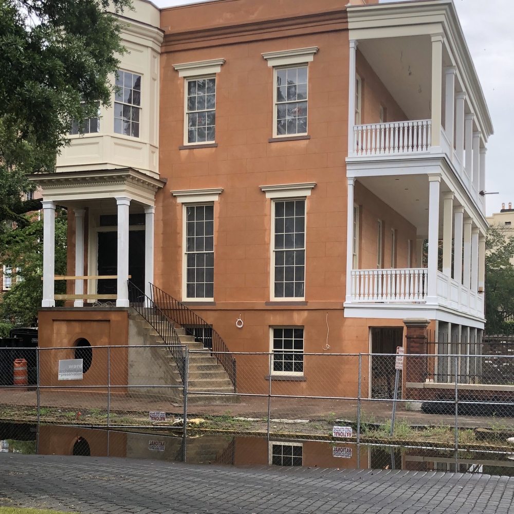 Calhoun Square - The General Benjamin J. Wilson home was built in 1869. His wife died of yellow fever at home, and ghost tours suggest her ghostly presence. - Landmarks & Historical Buildings Near Me - Savannah, Georgia