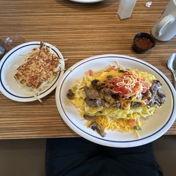 IHOP - Big Steak Omelette with Hash Brown side - Breakfast & Brunch Near Me - KISSIMMEE, Florida