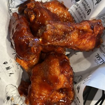 Kyochon Chicken - Also red wings...they're spicy, but it's the perfect level of hot - Chicken Wings Near Me - Rowland Heights, California Kyochon Chicken - Also red wings...they're spicy, but it's the perfect level of hot - Chicken Wings Near Me - Rowland Heights, California