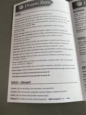 Menu photo 6 Doppio Zero Pizza Coquitlam, BC Menu photo 6 Doppio Zero Pizza Coquitlam, BC