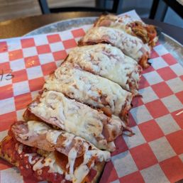 All meat pizza flatbread. Was average. All meat pizza flatbread. Was average.
