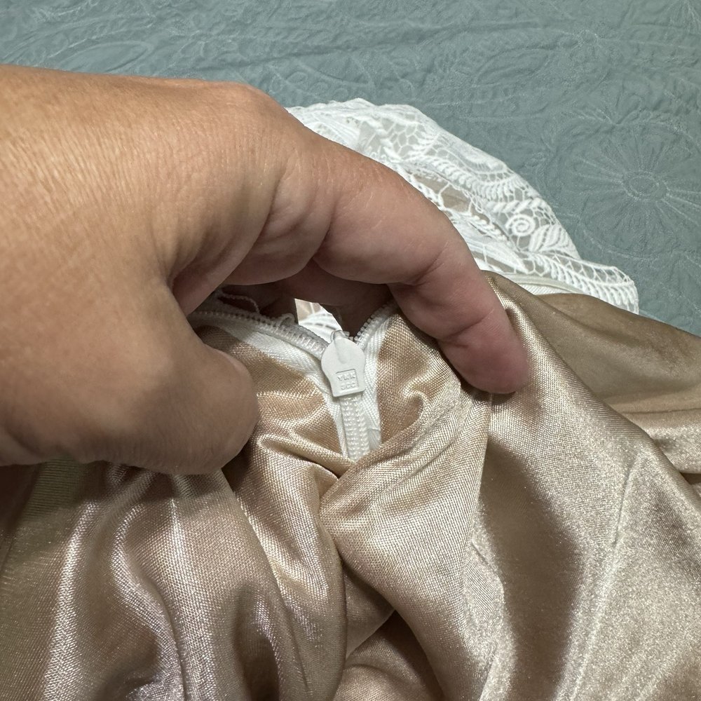 Hoda's Tailoring - Sewn over zipper at bustle - Bridal Near Me - Fredericksburg, Virginia Hoda's Tailoring - Sewn over zipper at bustle - Bridal Near Me - Fredericksburg, Virginia