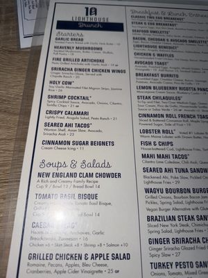 Menu photo 1 Lighthouse Newport Beach, CA