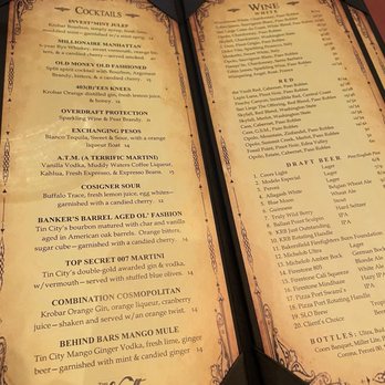The Vault Restaurant - Menu - Cocktail Bars Near Me - Bakersfield, California