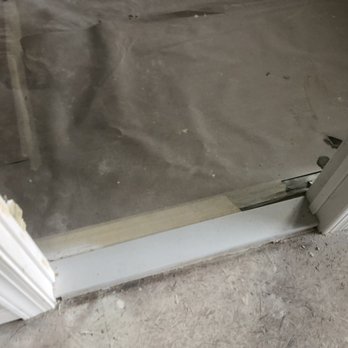 Brooks Brothers Painting - This natural marble threshold was completely sprayed over - Painters Near Me - Brunswick, New Jersey