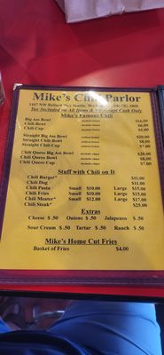 Menu photo 3 Mike's Chili Parlor Seattle, WA Menu photo 3 Mike's Chili Parlor Seattle, WA