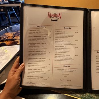 The Venetian Restaurant - June 2026 Menu - Italian Near Me - San Diego, California
