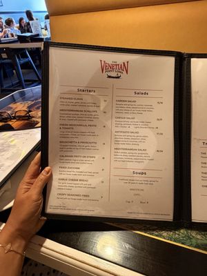 Menu photo 5 The Venetian Restaurant San Diego, CA