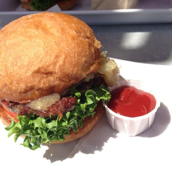 Burger Lounge - Lounge burger with organic white cheddar and grilled onions. Yum! - Burgers Near Me - Coronado, California